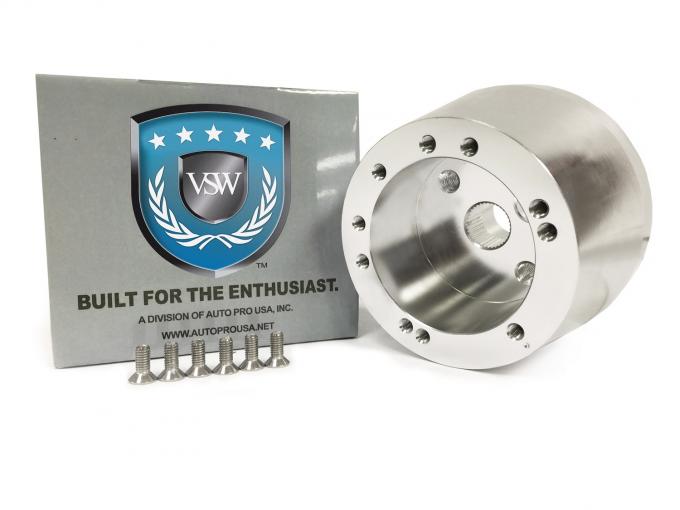 Auto Pro USA VSW Steering Wheel S6 Hub Adapter, 6 Bolt, Silver STH1008SIL