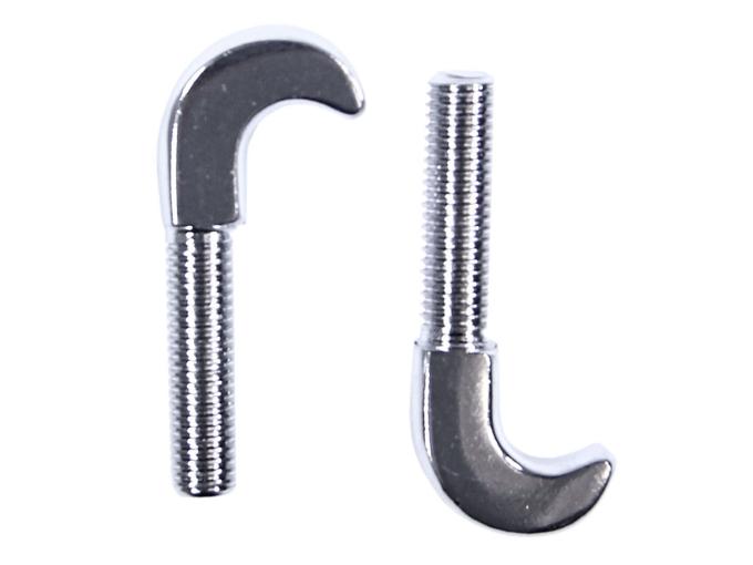 Auto Pro USA 1964-1968 Ford Mustang Convertible Top Hook, Pair, Chrome CTH1001