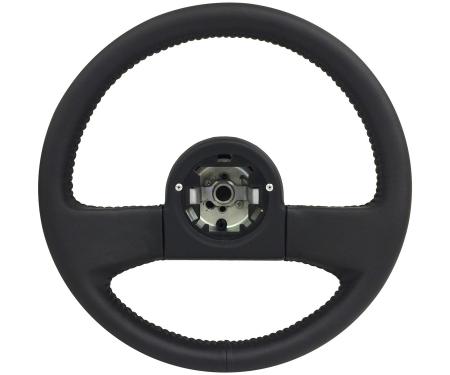 Auto Pro USA 1984-1989 Chevrolet Corvette VSW Steering Wheel OE Series, Black Leather, 14 in. Diameter ST1029BLK