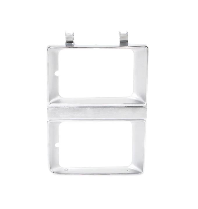 AMD Headlamp Bezel, Chrome, Dual Headlight, RH, 81-82 Chevy GMC C/K Pickup Blazer Jimmy Suburban X145-4081-3R