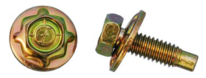 AMK  6 piece Hood Latch & Striker Square Cone Sems U-Nuts F-1872