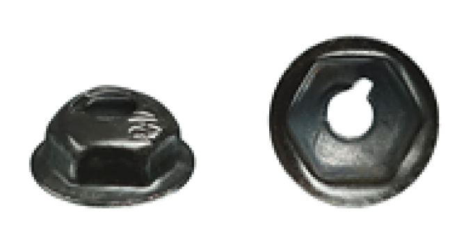 AMK 1966 Ford Bronco 4 piece Parking Lamps Stamped Nuts F-1927