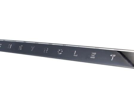 AMD Glove Box Door Emblem, Chrome, "Chevrolet", 64-66 Chevy Truck T-9340A