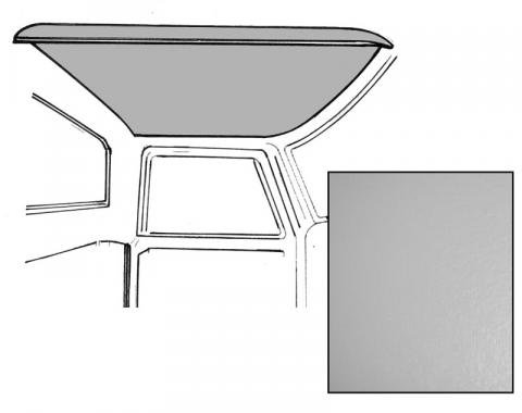 Dennis Carpenter Headliner - Gray - Non-Perforated - 1967-72 Ford Truck C8TZ-8151968-PL