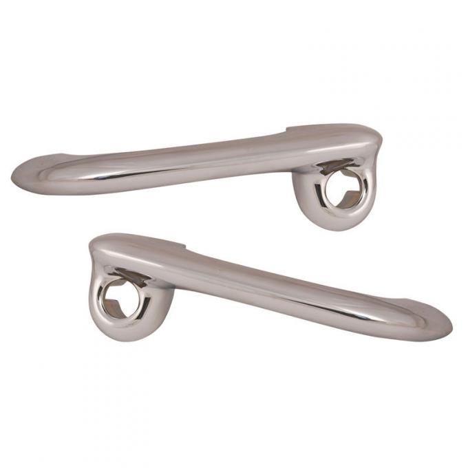 Dennis Carpenter Outside Door Handles - Pair - Right & Left - 1966-77 Ford Bronco, 1960-65 Ford Car C0DZ-6422404-PR