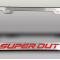 American Car Craft 2017-2022 Ford F-250 Black License Plate Frame with "Super Duty" Lettering (No color) 792004