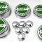 American Car Craft 2008-2018 5.7 Hemi V8 Engine - "SRT" Fluid & Shock Tower Cap Covers 11Pc, Choose Color 333052