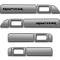 American Car Craft 2010-2014 Ford Raptor - Door Panel Inserts for 4 Doors 12 Pc, Brushed Stainless Steel 771021