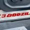 American Car Craft 2017-2022 Ford F250 Brushed Stainless Lower Seat Vanity Plate with "7.3 Godzilla" Logo 2pc, Select Inlay 791048