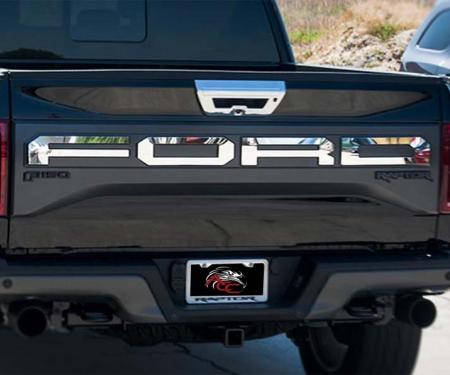 American Car Craft 2017-2018 Ford Raptor - 'FORD' Tailgate Letters, Premium Stainless Steel (Brushed) 772063