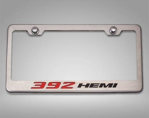 American Car Craft Custom 392 HEMI License Plate Frame, Stainless Steel 152049