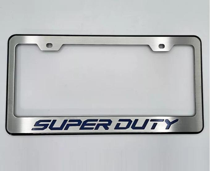 American Car Craft 2017-2022 Ford F-250 Black License Plate Frame with "Super Duty" Lettering (No color) 792004