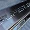 American Car Craft 2017-2024 Ford F250 and F350 Front Black Brushed Stainless Steel Door sills - Super duty American Style Flag Font ( Choose Color) Choose Color (No LEDs) 791004