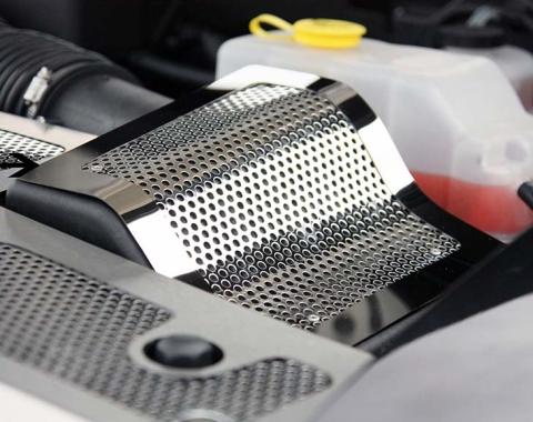 American Car Craft 2010-2014 Ford Raptor - Air Box Cover, Perforated Polished Stainless Steel 773004
