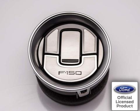 American Car Craft 2009-2014 Ford F-150 - Deluxe A/C Vent Trim Etched 'F-150' Kit 20Pc, Stainless Steel 771032