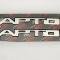 American Car Craft 2017-2020 Ford Raptor - Running Board 'RAPTOR' Emblems 2Pc, Brushed Stainless Steel 772095