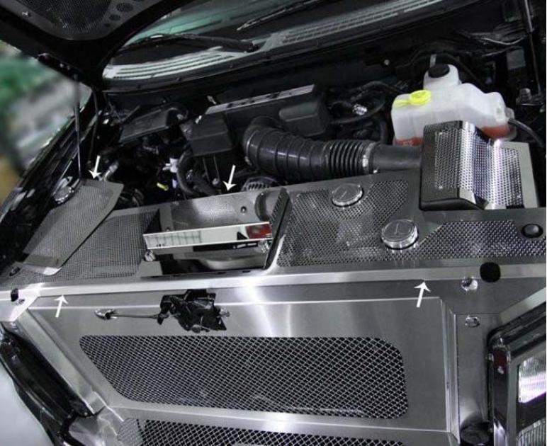 American Car Craft 2010-2014 Ford Raptor - Perforated Header Plate with ...