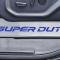 American Car Craft 2017-2022 Ford F250 Brushed Stainless Lower Seat Vanity Plate with "Super Duty" Logo 2pc, Select Inlay 791046