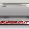American Car Craft 2017-2022 Ford F-250 Black License Plate Frame with "Super Duty" Lettering (No color) 792004