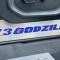 American Car Craft 2017-2022 Ford F250 Brushed Stainless Lower Seat Vanity Plate with "7.3 Godzilla" Logo 2pc, Select Inlay 791048