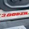 American Car Craft 2017-2022 Ford F250 Brushed Stainless Lower Seat Vanity Plate with "7.3 Godzilla" Logo 2pc, Select Inlay 791048