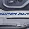 American Car Craft 2017-2022 Ford F250 Brushed Stainless Lower Seat Vanity Plate with "Super Duty" Logo 2pc, Select Inlay 791046
