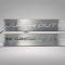 American Car Craft 2017-2024 Ford F250 and F350 Front Brushed Stainless Steel Door Sills - Super Duty American Flag Font (No LEDs) 791002