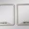 American Car Craft 2017-2022 Ford F250 Front Inner Door Speaker Trim "FORD" Etched Logo 2pc, Brushed Finish 791010