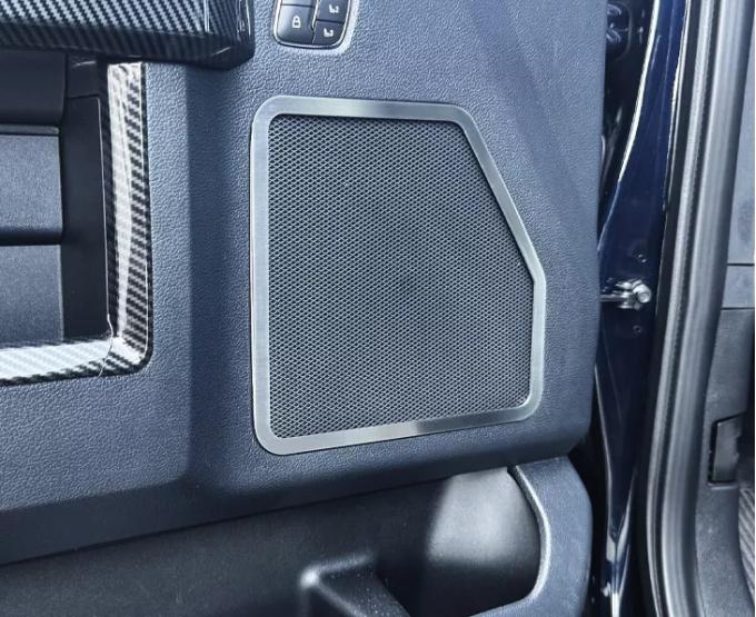 American Car Craft 2017-2022 Ford F250 Front Outer Door Speaker Trim 2pc (Polished Finish) 791024