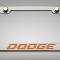 American Car Craft Custom Dodge License Plate Frame, Stainless Steel, Choose Vinyl/LED Color 152050