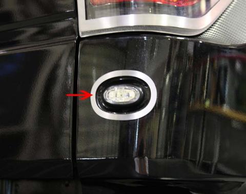 American Car Craft 2010-2014 Ford Raptor - Marker Light Trim Rings 4Pc, Brushed Stainless Steel 772005
