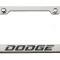 American Car Craft Custom Dodge License Plate Frame, Stainless Steel, Choose Vinyl/LED Color 152050