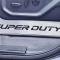 American Car Craft 2017-2022 Ford F250 Brushed Stainless Lower Seat Vanity Plate with "Super Duty" Logo 2pc, Select Inlay 791046