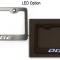 American Car Craft Custom Dodge License Plate Frame, Stainless Steel, Choose Vinyl/LED Color 152050