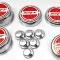 American Car Craft 2008-2018 5.7 Hemi V8 Engine - "SRT" Fluid & Shock Tower Cap Covers 11Pc, Choose Color 333052