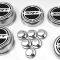 American Car Craft 2008-2018 5.7 Hemi V8 Engine - "SRT" Fluid & Shock Tower Cap Covers 11Pc, Choose Color 333052