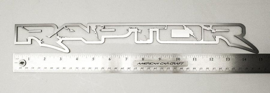 American Car Craft 2010-2014 Ford Raptor - RAPTOR Frame Style Emblems ...