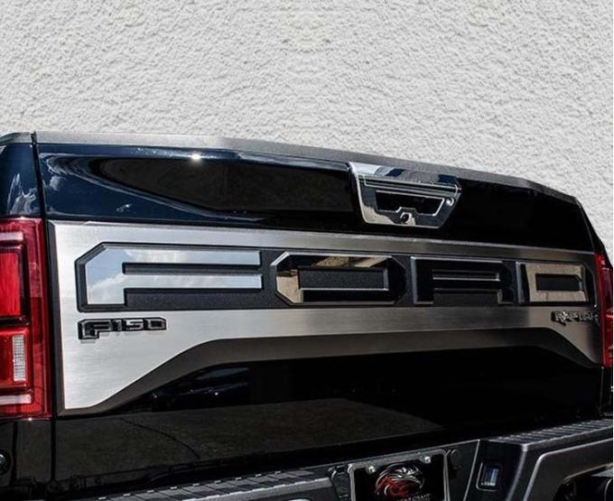 American Car Craft 2017-2018 Ford Raptor - Factory Tailgate Upgrade, Premium Stainless Steel (Brushed) 772067