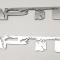 American Car Craft 2010-2014 Ford Raptor - RAPTOR Badges 2Pc, Stainless Steel (Polished 12") 771046