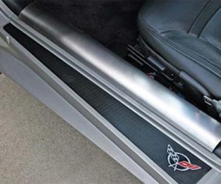 American Car Craft 1997-2004 C5/Z06 Corvette - Inner Door Sills 2Pc, Brushed Stainless Steel 031015