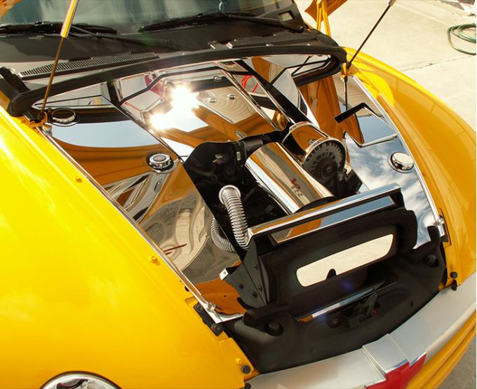 American Car Craft SSR Inner Fender Covers Polished 2005-2006 Hood Struts 513014