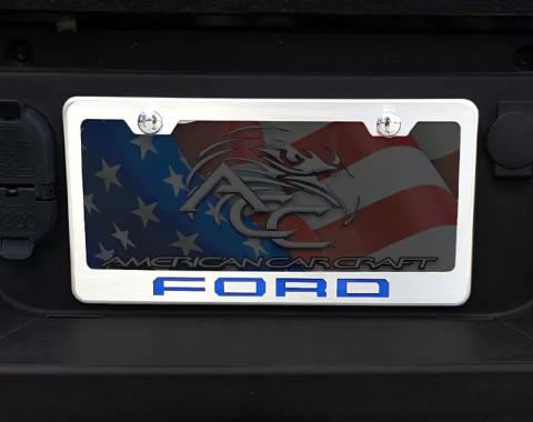 American Car Craft 2017-2022 Ford F-250 License Plate Frame with "FORD" Lettering (No color) 792003