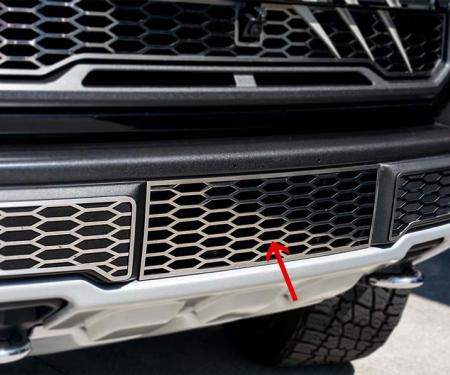 American Car Craft 2017-2018 Ford Raptor - Front Lower Grille Overlay, Stainless Steel (Brushed) 772059