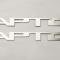 American Car Craft 2017-2020 Ford Raptor - Running Board 'RAPTOR' Emblems 2Pc, Brushed Stainless Steel 772095