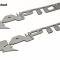 American Car Craft 2010-2014 Ford Raptor - RAPTOR Badges 2Pc, Stainless Steel (Polished 12") 771046