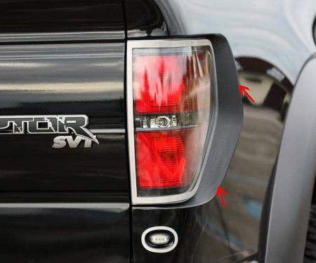 American Car Craft 2010-2014 Ford Raptor - Taillight Carbon Fiber Wrap 2Pc, Vinyl Carbon Fiber 772004