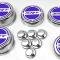 American Car Craft 2008-2018 5.7 Hemi V8 Engine - "SRT" Fluid & Shock Tower Cap Covers 11Pc, Choose Color 333052