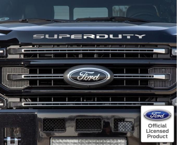 American Car Craft 2017 Ford F-250/350 Super Duty - Super Duty Front Letter Inserts, Polished Stainless Steel 772096
