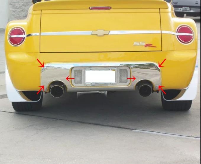 American Car Craft SSR Bumper Cover Polished Rear 512015