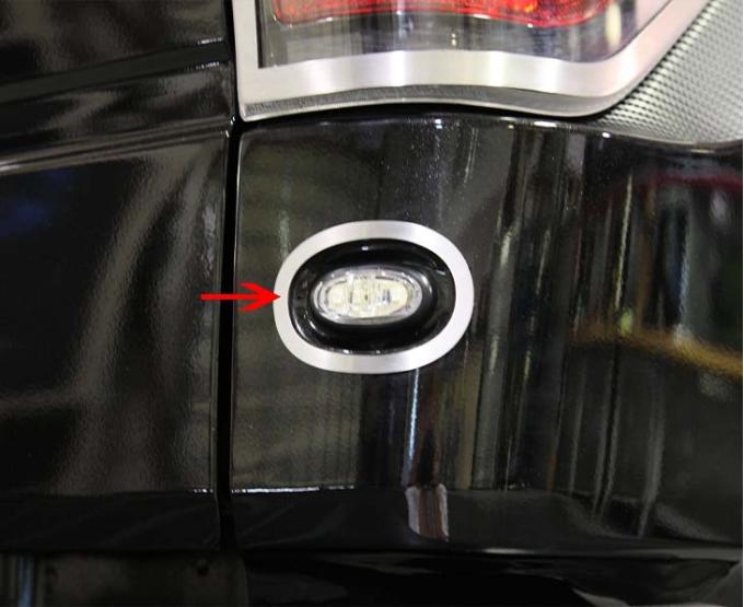 American Car Craft 2010-2014 Ford Raptor - Marker Light Trim Rings 4Pc, Brushed Stainless Steel 772005